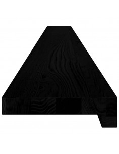 Davanzali 2 pz Marrone Scuro 160x15x2 cm Legno Massello Rovere