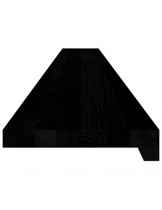 Davanzali 2 pz Marrone Scuro 160x20x2 cm Legno Massello Rovere