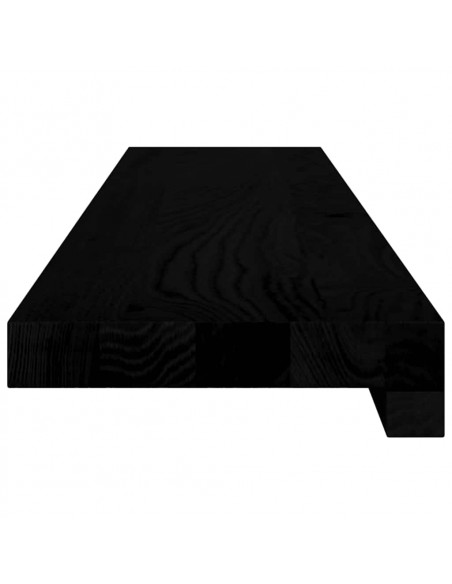 Davanzali 2 pz Marrone Scuro 90x15x2 cm Legno Massello Rovere