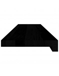 Davanzali 2 pz Marrone Scuro 90x20x2 cm Legno Massello Rovere