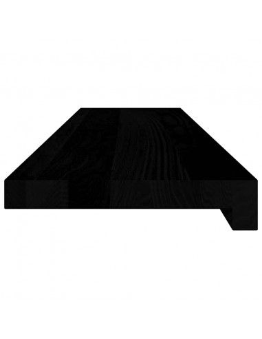 Davanzali 2 pz Marrone Scuro 90x20x2 cm Legno Massello Rovere