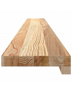 Davanzali 2 pz Non Trattati 140x15x2cm Legno Massello di Rovere