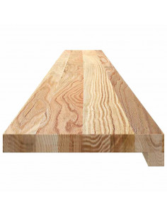 Davanzali 2 pz Non Trattati 160x20x2cm Legno Massello di Rovere