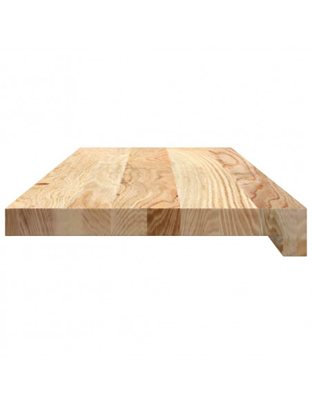 Davanzali 2 pz Non Trattati 70x25x2 cm Legno Massello di Rovere