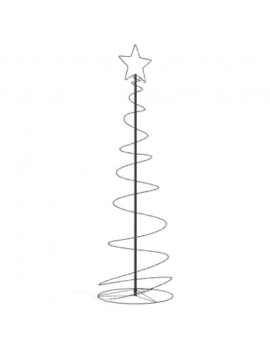 Albero di Natale a LED 120 LED Bianco Caldo 180 cm