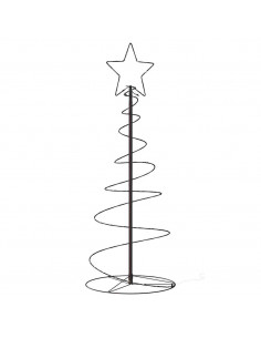 Illuminazione Albero di Natale a Cono 80 LED Bianco Caldo 120cm