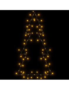 Luci di Natale Albero di Natale Silhouette 80 LED Bianco Caldo
