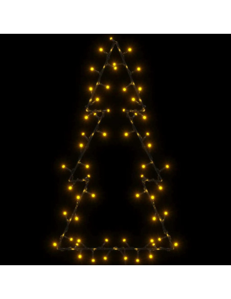 Luci di Natale Albero di Natale Silhouette 80 LED Bianco Caldo