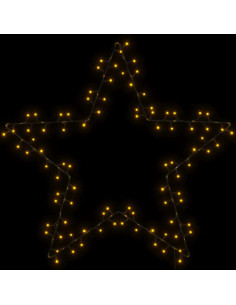 Luci di Natale Stella Silhouette 115 LED Bianco Caldo