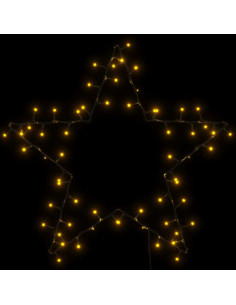 Luci di Natale Stella Silhouette 80 LED Bianco Caldo