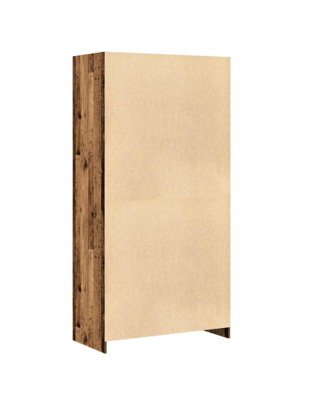 Armadio Legno Antico 100x50x200 cm in Legno Multistrato