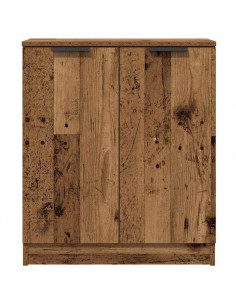 Credenze 3 pz Legno Antico 60x30x70 cm in Legno Multistrato