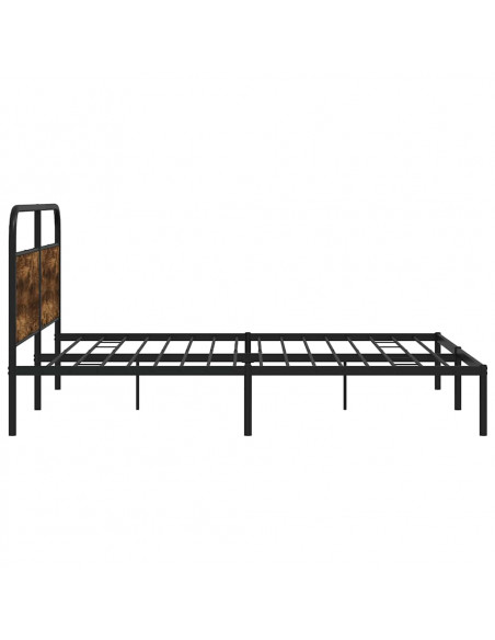 Giroletto senza Materaso in Metallo Rovere Fumo 193x203 cm