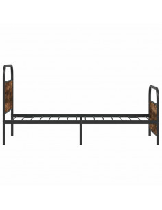 Giroletto senza Materasso Rovere Fumo 100x190 cm in Truciolato