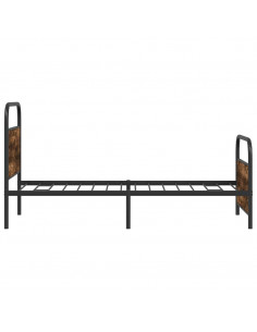 Giroletto senza Materasso Rovere Fumo 100x200 cm in Truciolato