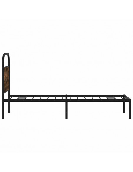 Giroletto senza Materasso Rovere Fumo 80x200 cm in Truciolato