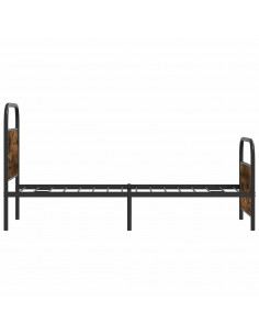 Giroletto senza Materasso Rovere Fumo 80x200 cm in Truciolato