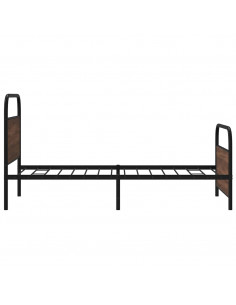 Giroletto senza Materasso Rovere Marrone 100x200 cm Truciolato