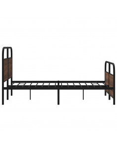 Giroletto senza Materasso Rovere Marrone 120x200 cm Truciolato