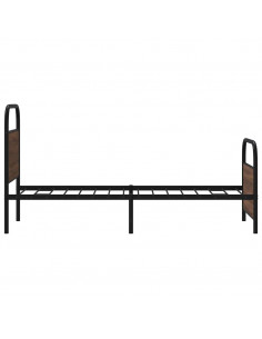 Giroletto senza Materasso Rovere Marrone 75x190cm in Truciolato