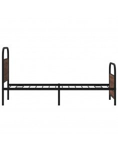 Giroletto senza Materasso Rovere Marrone 80x200cm in Truciolato