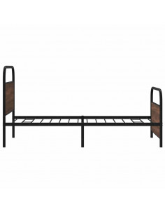 Giroletto senza Materasso Rovere Marrone 90x190cm in Truciolato