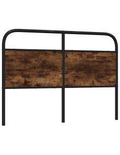 Testiera Rovere Fumo 140 cm in Acciaio e Legno Multistrato