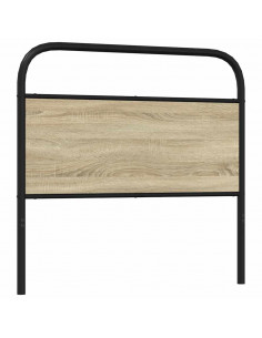 Testiera Rovere Sonoma 107 cm in Acciaio e Legno Multistrato