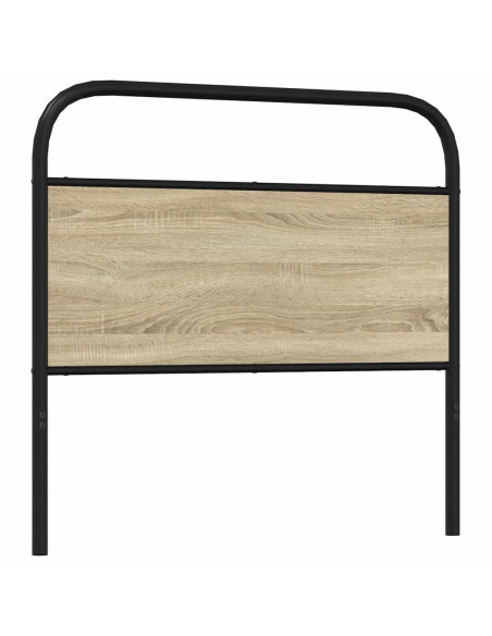 Testiera Rovere Sonoma 107 cm in Acciaio e Legno Multistrato