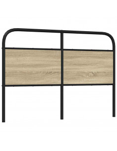 Testiera Rovere Sonoma 120 cm in Acciaio e Legno Multistrato