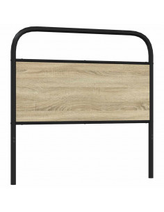 Testiera Rovere Sonoma 90 cm in Acciaio e Legno Multistrato