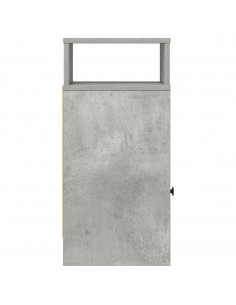 Comodino con Cassetto Grigio Cemento 25x31x66 cm