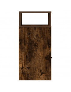 Comodino con Cassetto Rovere Fumo 25x31x66 cm
