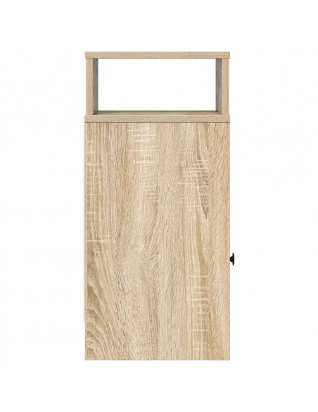 Comodino con Cassetto Rovere Sonoma 25x31x66 cm