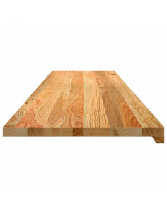 Davanzali 2 pz Marrone Chiaro 160x40x2 cm Legno Massello Rovere