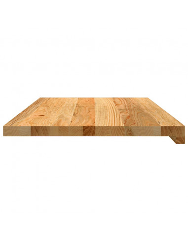 Davanzali 2 pz Marrone Chiaro 70x40x2 cm Legno Massello Rovere