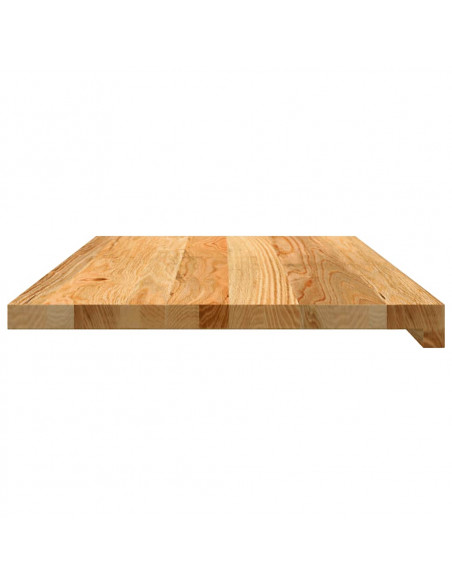 Davanzali 2 pz Marrone Chiaro 70x40x2 cm Legno Massello Rovere