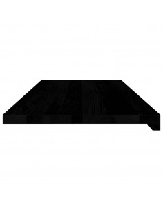 Davanzali 2 pz Marrone Scuro 100x40x2 cm Legno Massello Rovere