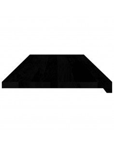 Davanzali 2 pz Marrone Scuro 110x40x2 cm Legno Massello Rovere