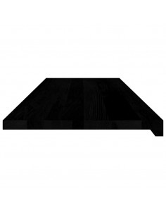 Davanzali 2 pz Marrone Scuro 120x40x2 cm Legno Massello Rovere