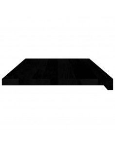 Davanzali 2 pz Marrone Scuro 80x40x2 cm Legno Massello Rovere