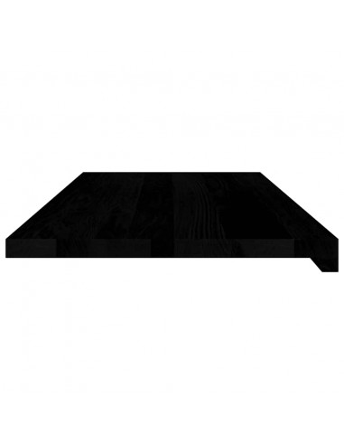 Davanzali 2 pz Marrone Scuro 90x40x2 cm Legno Massello Rovere