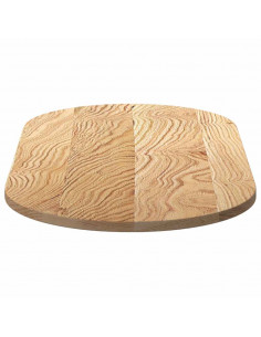 Piano per Tavolo 100x50x2 cm in Rovere Massello Ovale