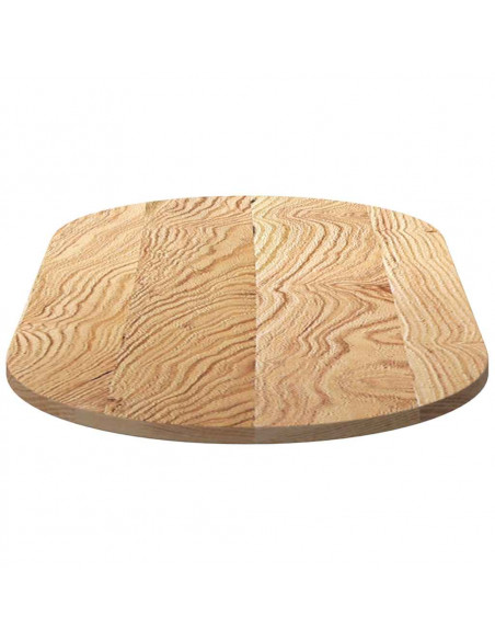 Piano per Tavolo 120x60x2 cm in Rovere Massello Ovale