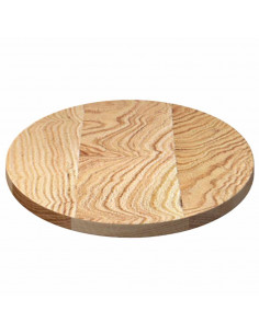 Piano per Tavolo 80x40x2 cm in Rovere Massello Ovale