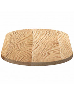 Piano per Tavolo 80x40x2 cm in Rovere Massello Ovale