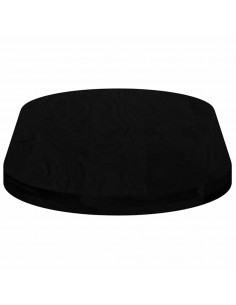 Piano Tavolo Marrone Scuro 100x50x4 cm in Rovere Massello Ovale