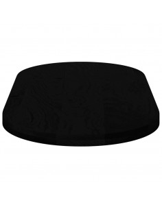 Piano Tavolo Marrone Scuro 120x60x4 cm in Rovere Massello Ovale