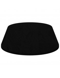 Piano Tavolo Marrone Scuro 140x60x2 cm in Rovere Massello Ovale