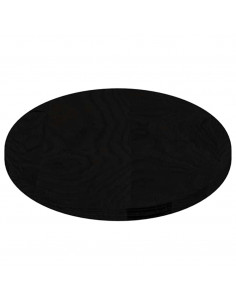 Piano Tavolo Marrone Scuro 80x40x2 cm in Rovere Massello Ovale